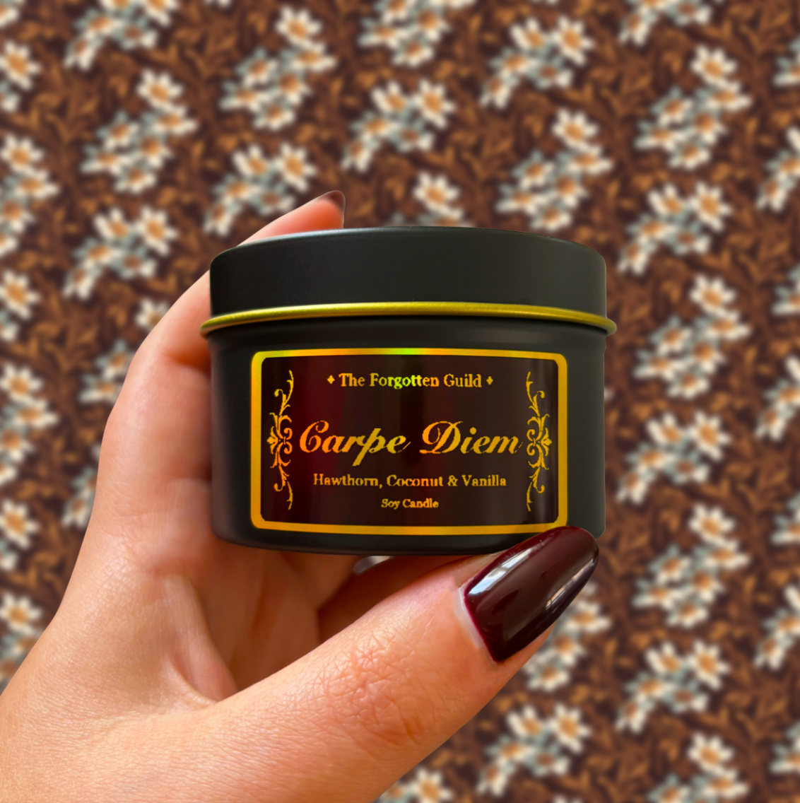 Carpe Diem - Scented Soy Candle, Hawthorn and Coconut