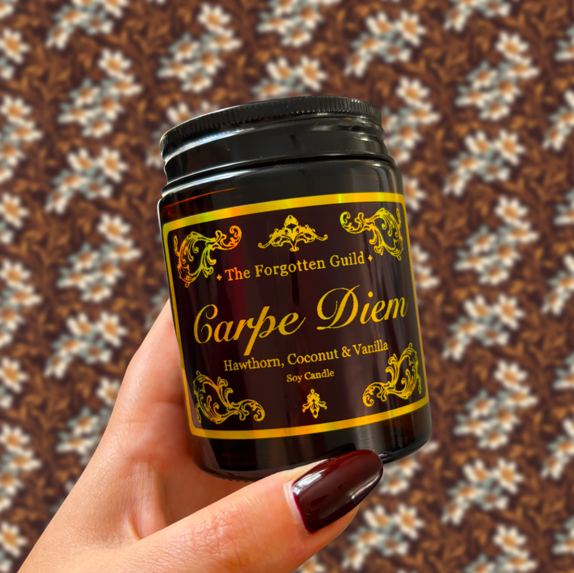 Carpe Diem - Scented Soy Candle, Hawthorn and Coconut