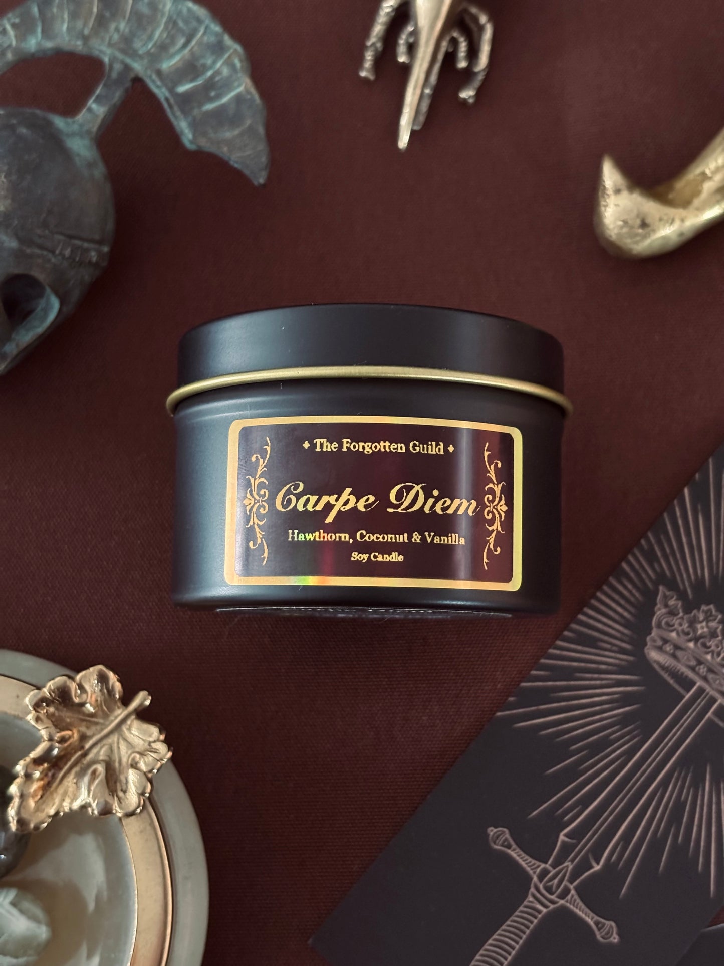 Carpe Diem - Scented Soy Candle, Hawthorn and Coconut