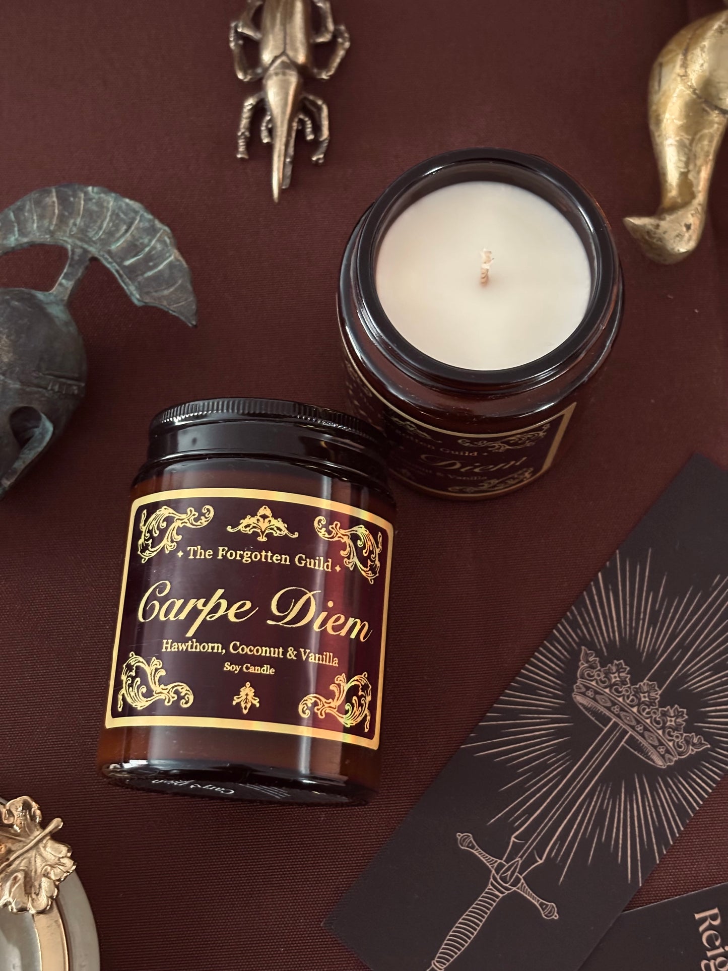 Carpe Diem - Scented Soy Candle, Hawthorn and Coconut