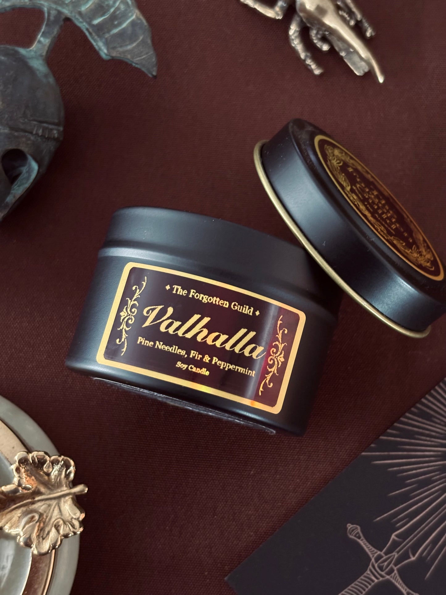 Valhalla - Scented Soy Candle, Pine Needles and Peppermint
