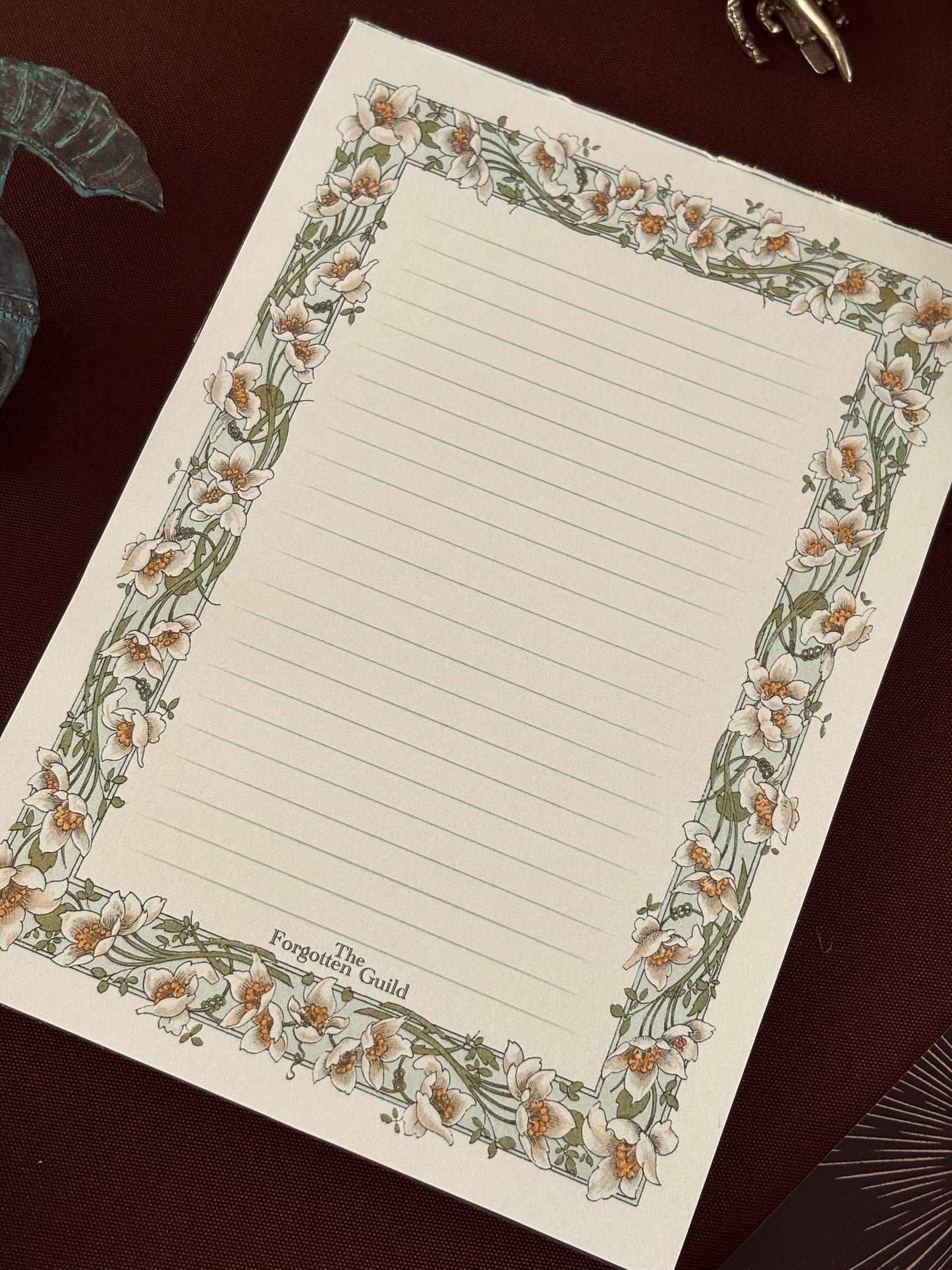 Whispered Windflower - 50 Sheet, A5 Writing Pad
