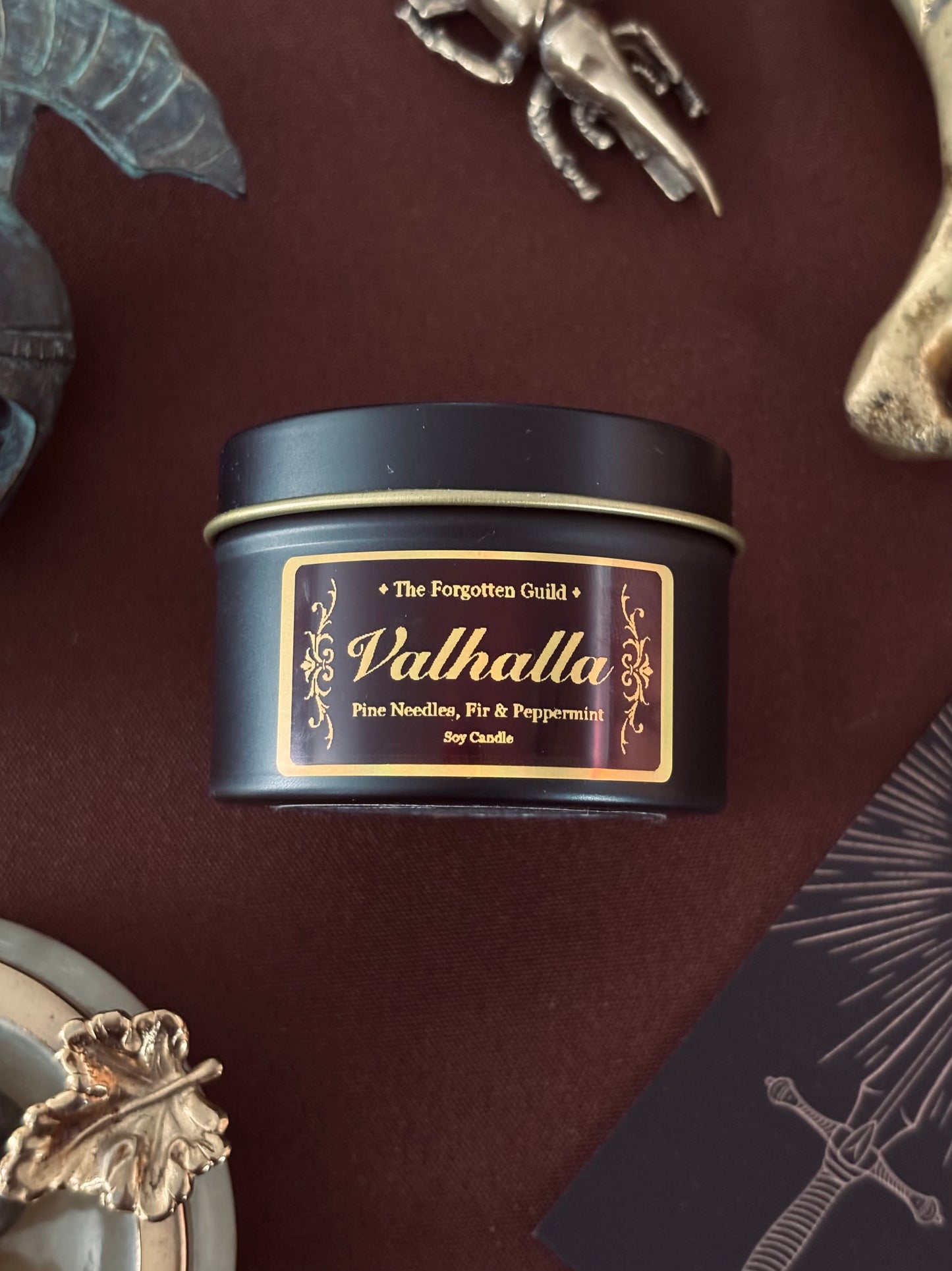Valhalla - Scented Soy Candle, Pine Needles and Peppermint