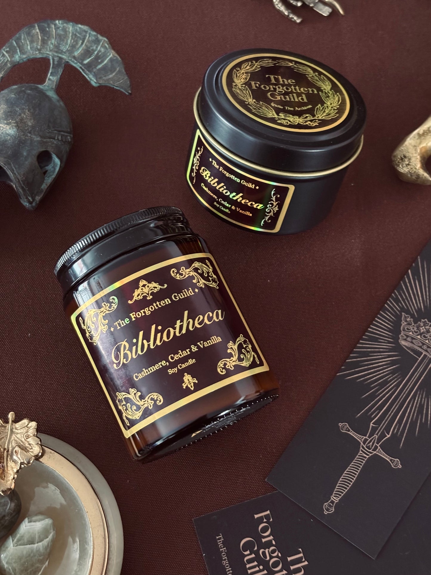 Bibliotheca - Scented Soy Candle, Cashmere and Cedar