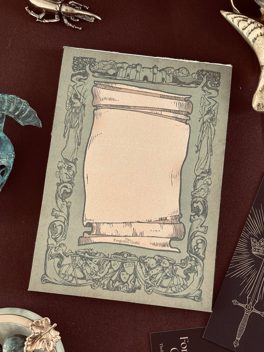 The Lost Scroll - 50 Sheets, A5 Writing Pad