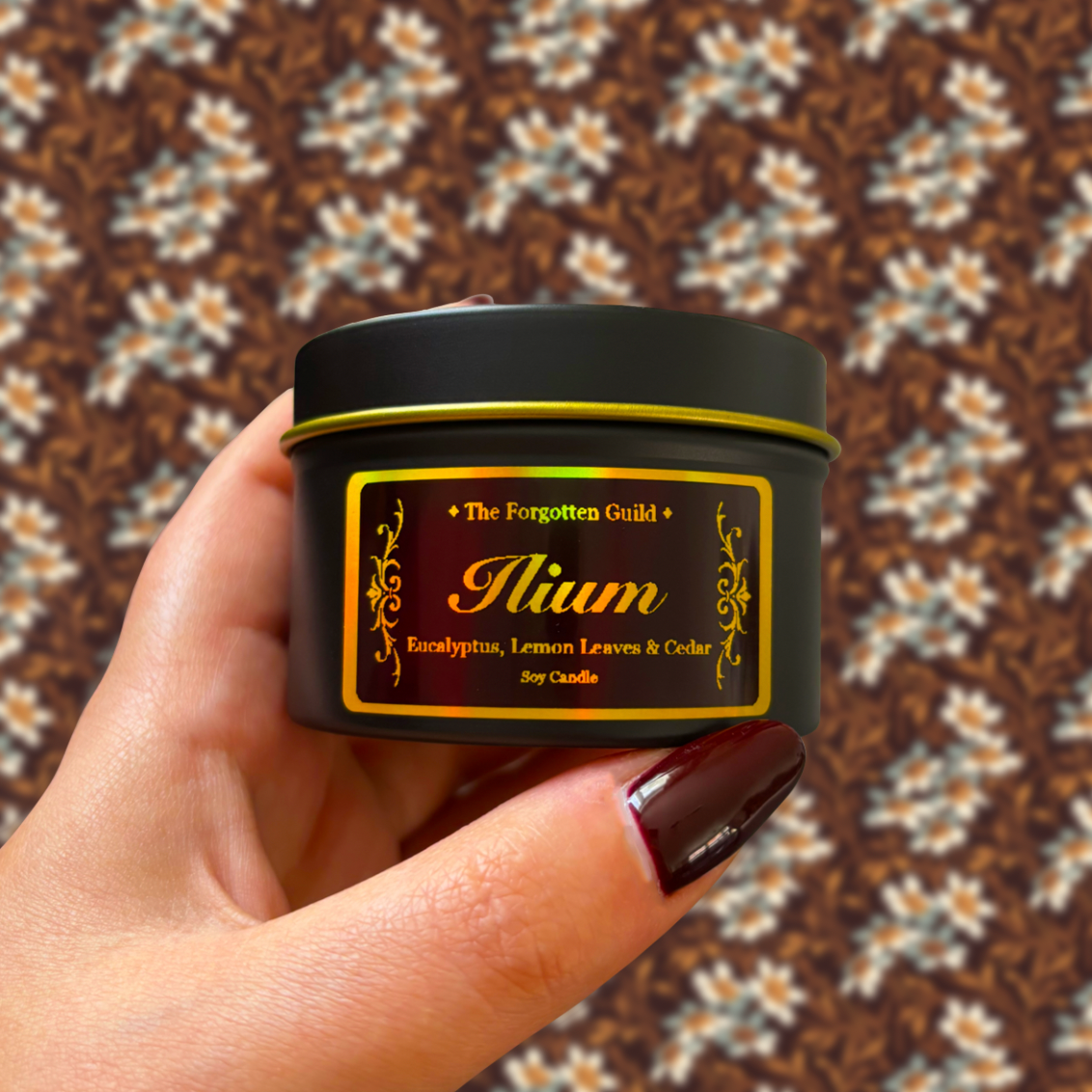Ilium - Scented Soy Candle, Eucalyptus and Cedar