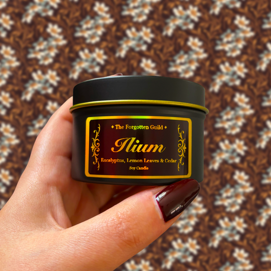 Ilium - Scented Soy Candle, Eucalyptus and Cedar