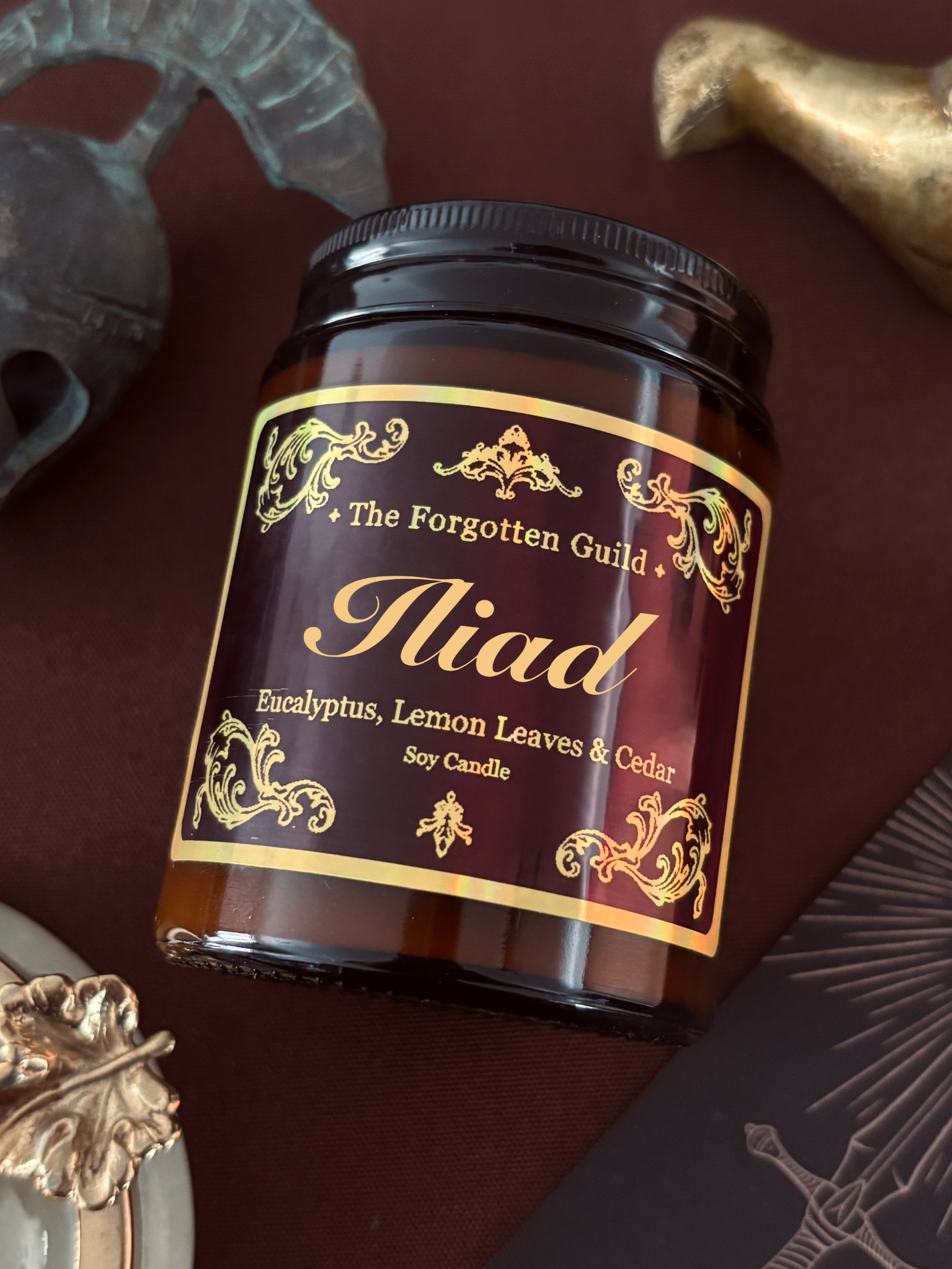 Iliad - Scented Soy Candle, Eucalyptus and Cedar