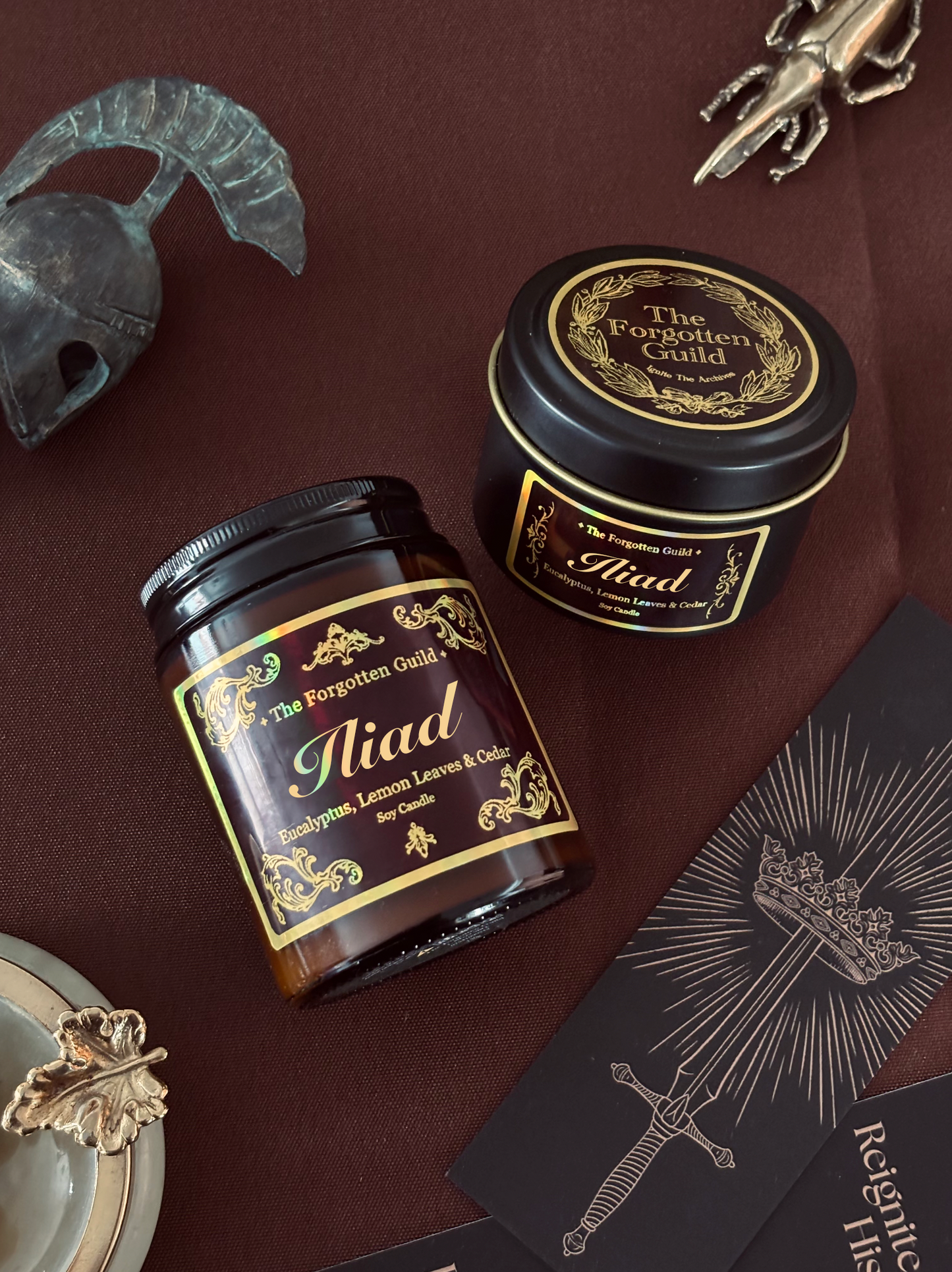 Iliad - Scented Soy Candle, Eucalyptus and Cedar