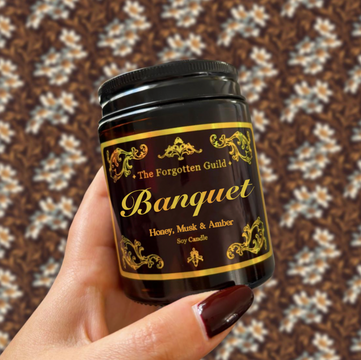 Banquet - Scented Soy Candle, Honey and Musk