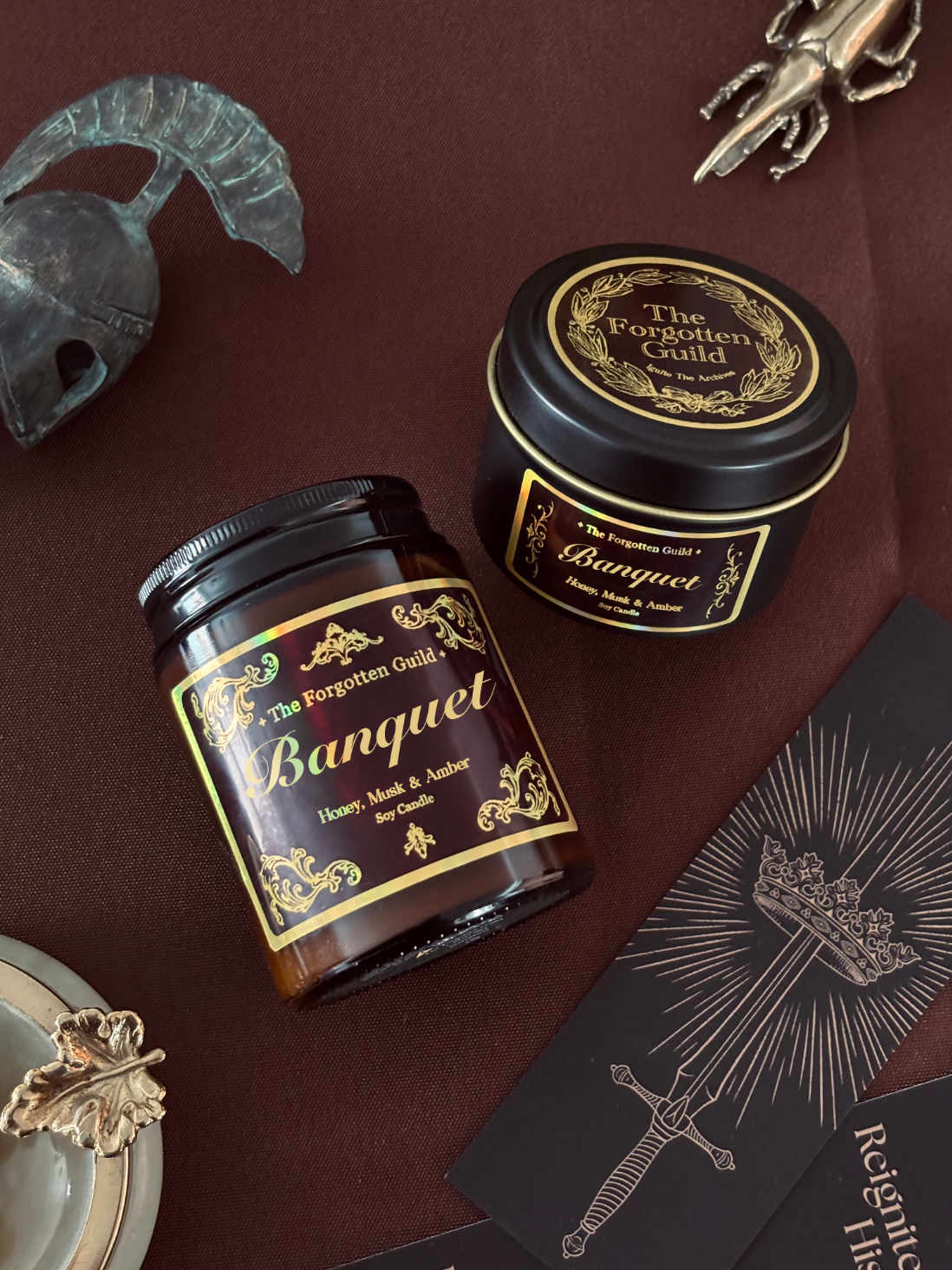 Banquet - Scented Soy Candle, Honey and Musk