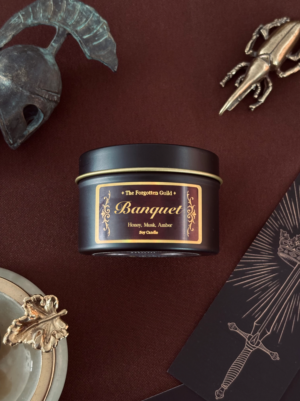 Banquet - Scented Soy Candle, Honey and Musk