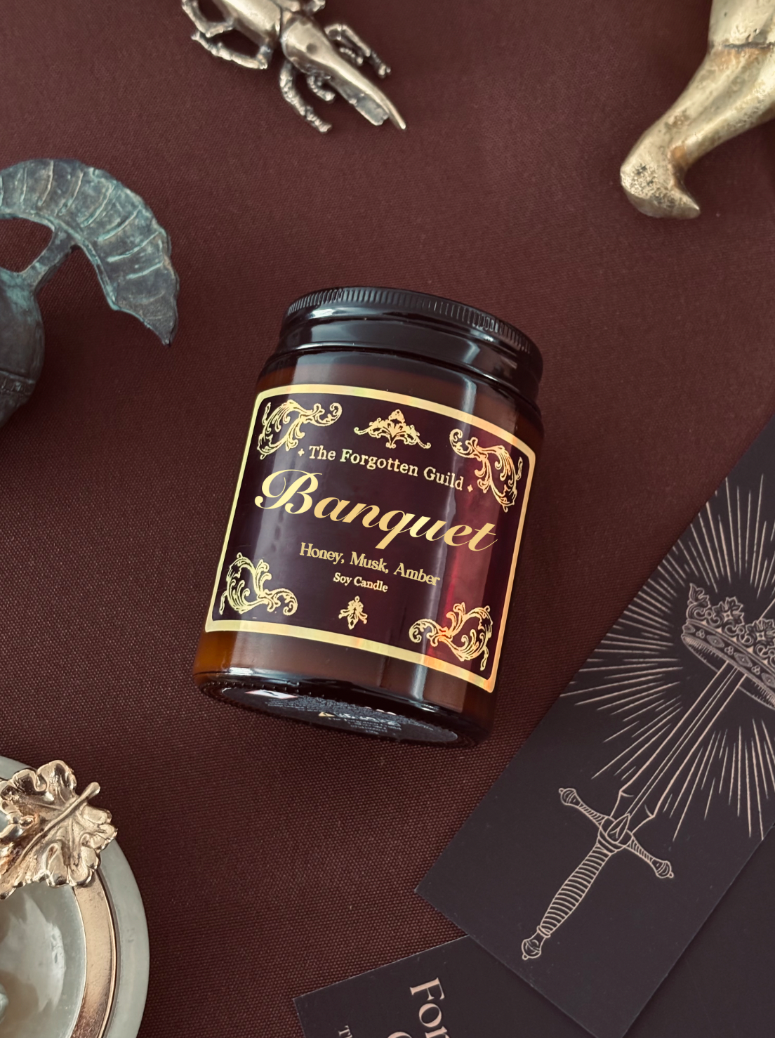 Banquet - Scented Soy Candle, Honey and Musk