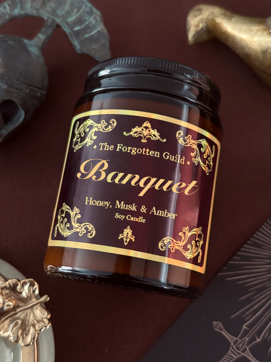 Banquet - Scented Soy Candle, Honey and Musk